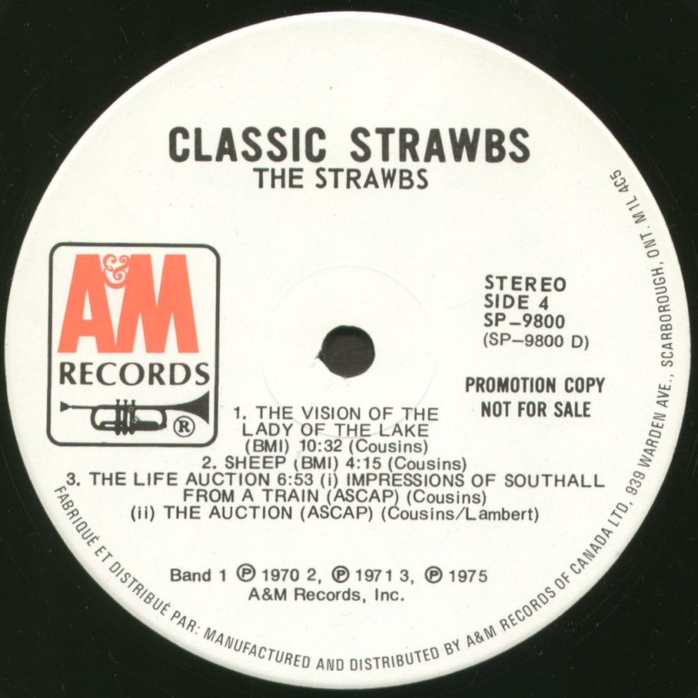 Classic promo Strawbs side 4